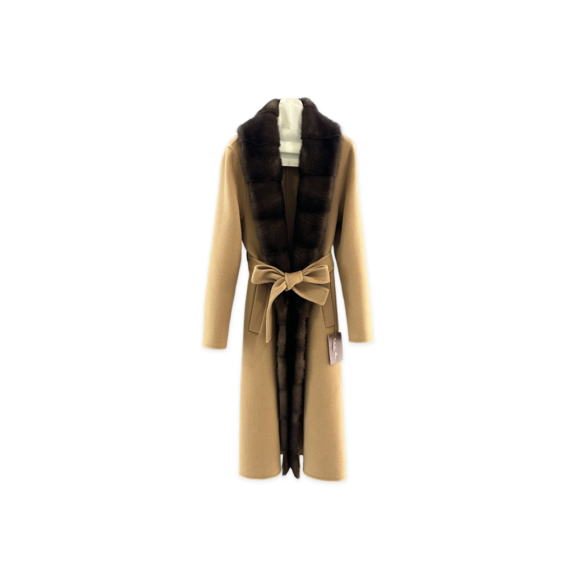 L0r0 P1ana mink collar long coat